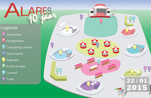 Innovatiefestival Alares plattegrond
